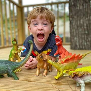 Tepsmigo Jumbo Dinosaur Toys - Safe Fun for Kids 3-7