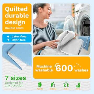 GREEN LIFESTYLE Washable Underpads for Incontinence & Pets