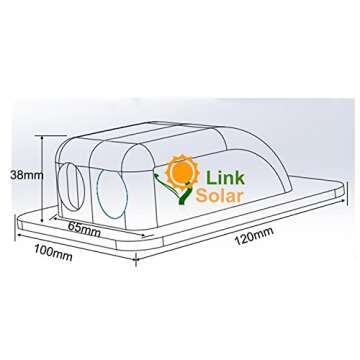 Link Solar Weatherproof ABS Solar Double Cable Entry Gland for All Cable Types 2mm² to 6mm² for Solar Project on Rv, Campervan, Boat