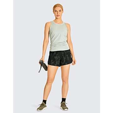CRZ YOGA Women's Lightweight 4" Running Workout Shorts