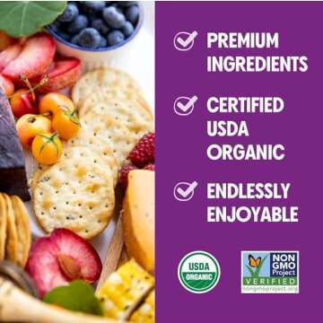 Milton's Multi-Grain Organic Crackers for Charcuterie