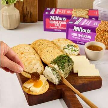 Milton's Multi-Grain Organic Crackers for Charcuterie
