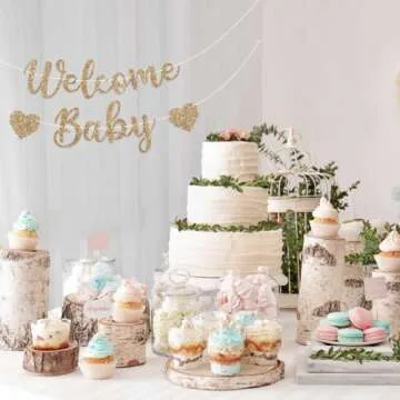 Welcome Baby Banner for Showers and Reveals - Pre-Strung