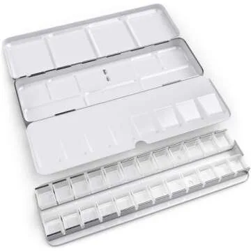 ARTEZA 24 Half Pans Watercolor Palette – Travel Friendly