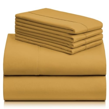 LuxClub King Microfiber Sheet Set, 6 Pieces, Deep Pockets