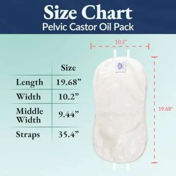QUEEN OF THE THRONES Castor Oil Pack for Pelvic - Heatless, Less-Mess, Reusable - Organic Cotton Flannel, Comfort Fit, Soft Straps & Naturopathic Doctor Designed (Castor Oil Sold Separately)