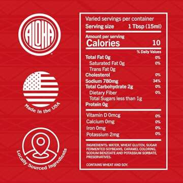 Aloha Shoyu Original Soy Sauce - Made in Hawaii - 1 Gallon