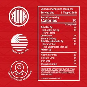 Aloha Shoyu Original Soy Sauce - Made in Hawaii - 1 Gallon