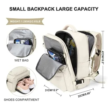 Large Waterproof Travel Backpack for Women - Stylish & Functional