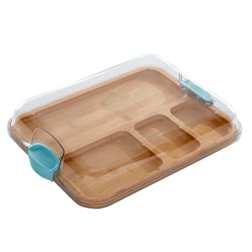 Farberware Build-A-Board Bamboo Cutting Board with Lid