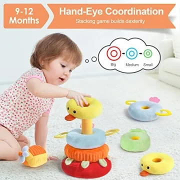 iPlay, iLearn Plush Stacking Toys for Infants - Safe Fun and Learning