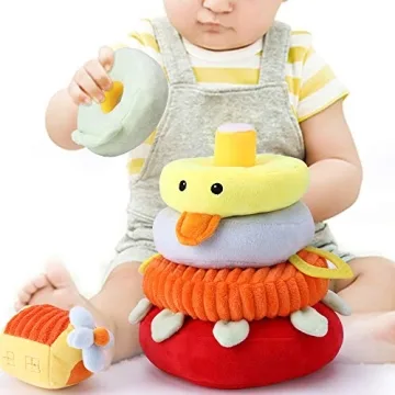iPlay, iLearn Plush Stacking Toys for Infants - Safe Fun and Learning