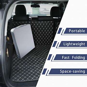 CampLand Outdoor Folding CampingTable with Aluminum Lightweight Height Adjustable with Storage Organizer Picnic Table for BBQ, Party, Camping (White)