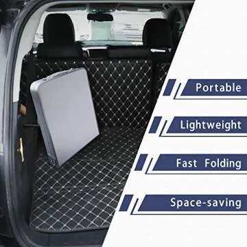 CampLand Outdoor Folding CampingTable with Aluminum Lightweight Height Adjustable with Storage Organizer Picnic Table for BBQ, Party, Camping (White)