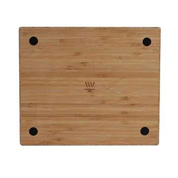 MobileVision Bamboo Multi-Purpose Caddy with Handle, 3 Sections, Sturdy Durable Carrier for Cleaning Supplies, Spray Bottles, Towels, Sponges and More