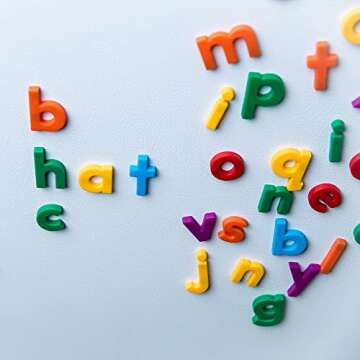 Educational Insights Multicolored Lowercase AlphaMagnets, Set of 42 Magnetic Letters, Alphabet Toy, Boys & Girls Ages 3+