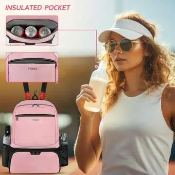 Durable Ytonet Tennis Bag with Cooler and Racket Holder