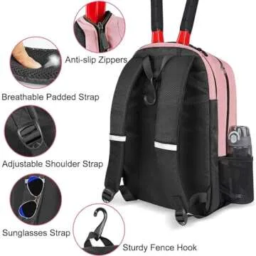 Durable Ytonet Tennis Bag with Cooler and Racket Holder