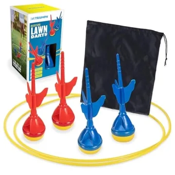 Triumph Sports USA Backyard Darts Set - Safe Outdoor Fun for Families
