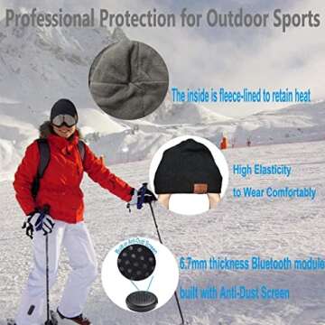 Buy ZRUHIG Bluetooth Beanie with HD Sound for Winter Fun
