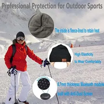 Buy ZRUHIG Bluetooth Beanie with HD Sound for Winter Fun