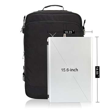 Hynes Eagle 38L Carry on Backpack for All Travelers