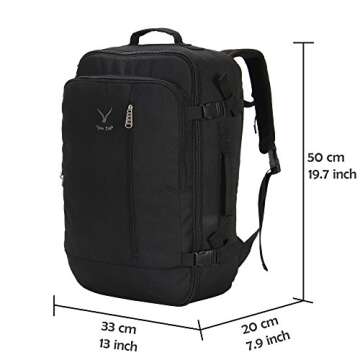 Hynes Eagle 38L Carry on Backpack for All Travelers