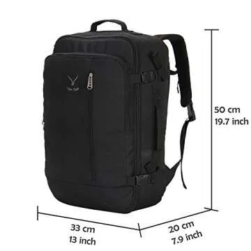Hynes Eagle 38L Carry on Backpack for All Travelers