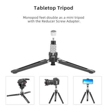 Cayer CF34 Carbon Monopod Kit for Video Cameras