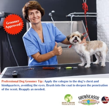 Showseason Rainshower Pet Cologne for Dogs - Long-Lasting Odor Control