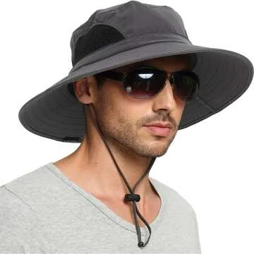 EINSKEY Waterproof Wide Brim Bucket Hat for Outdoors