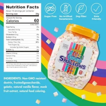 ChocZero Sugar-Free Freeze Dried Marshmallow Bits 18oz