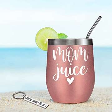 Chic Mom Juice Wine Cup Gift Set for New Moms