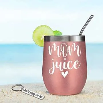 Chic Mom Juice Wine Cup Gift Set for New Moms