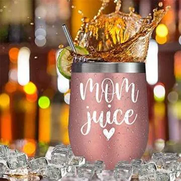 Chic Mom Juice Wine Cup Gift Set for New Moms