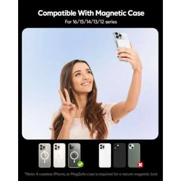 PAMBEE 0.3" Ultra Slim for MagSafe Battery Pack, 5,000mAh Qi2 Certified 15W Ultra-Fast Magnetic Power Bank, All Alloy Wireless Portable Charger for iPhone 16/15/14/13/12, Travel Essentials