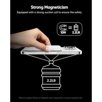 PAMBEE 0.3" Ultra Slim for MagSafe Battery Pack, 5,000mAh Qi2 Certified 15W Ultra-Fast Magnetic Power Bank, All Alloy Wireless Portable Charger for iPhone 16/15/14/13/12, Travel Essentials