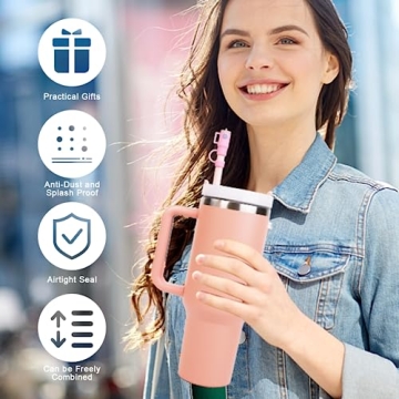 Cute and Functional MLKSI Straw Covers for Stanley Tumblers