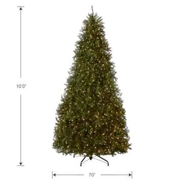 Dunhill Fir 10ft Pre-Lit Christmas Tree with LED Lights