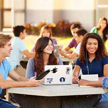 Stickers for Kids (50 Pieces), Graffiti Waterproof Cute Sticker Pack for Water Bottle Skateboard Car Bike Luggage Laptop Phone, NASA Logo Space Astronaut Vinyl Decal Party Gift for Teens Girls Boys