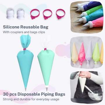 Cakebe 78 PCS Cake Decorating Kit with Turntable Set