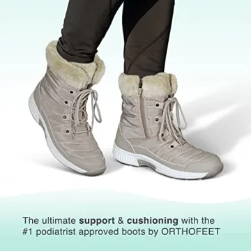 Beige Alps Waterproof Winter Boots for Women