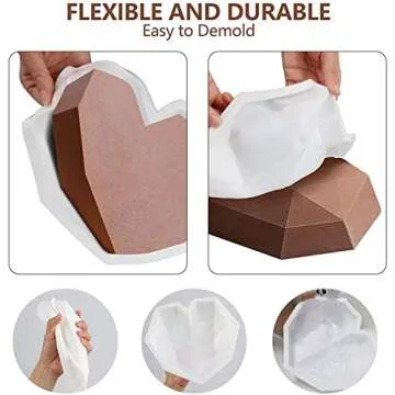 Silicone Heart Molds for Unique Chocolate Creations