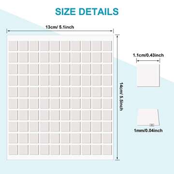 Poster Adhesive Tacky Putty Square Sticky Reusable and Removable Wall Safe Mounting Putty for Hangin...