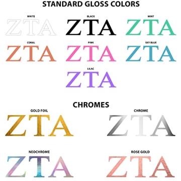 Pro-Graphx Zeta Tau Alpha Sorority Sticker Decal
