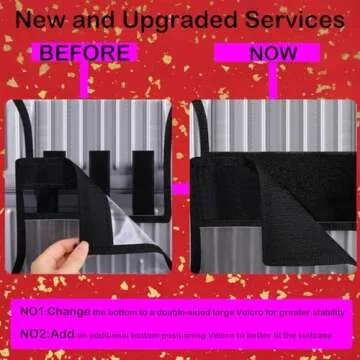 Kinglighten 26 Inch Luggage Cover Protector Bag PVC Clear Plastic Suitcase Cover Protectors Travel Luggage Sleeve Protector