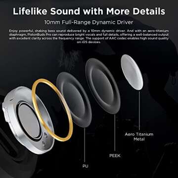 1MORE PistonBuds Pro with Hybrid ANC and 30h Playtime