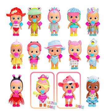 Cry Babies Magic Tears Tropical World - Beach Babies Series | 8+ Surprises, Accessories, Surprise Doll - Great Gift for Kids Ages 3+