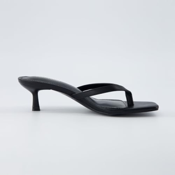 CUSHIONAIRE Women's Miami Kitten Heel Sandals with Memory Foam