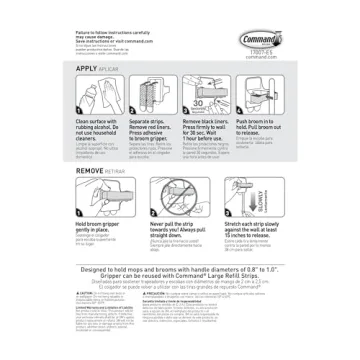 Command Broom and Mop Grippers for Home Organization